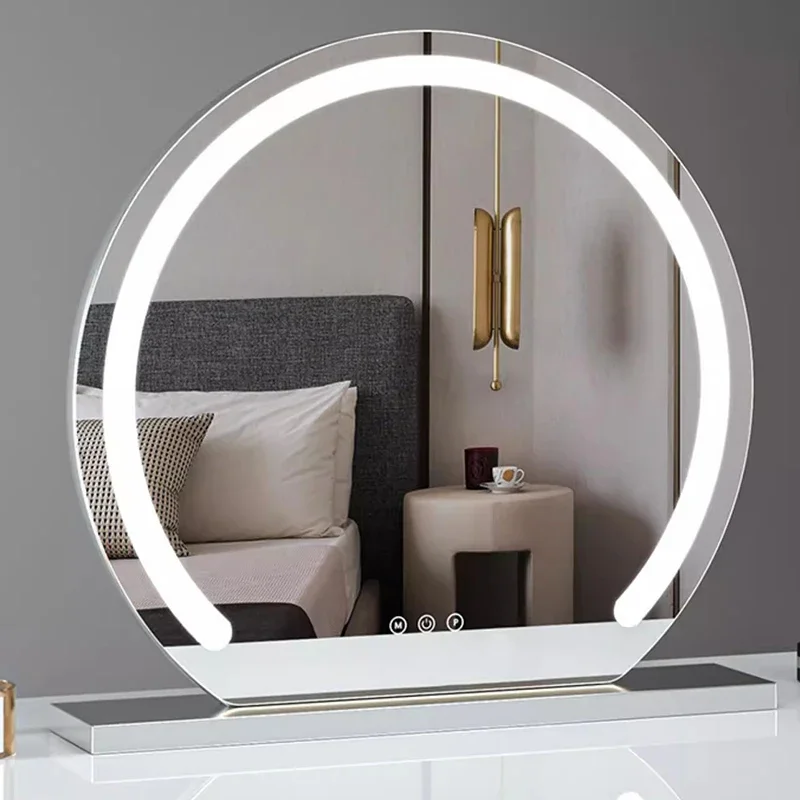 Girls Aesthetic Mirror Items Vanity Desk Luxury Compact Bedroom Korean Mirror Cosmetics Spiegel Wand Living Room Decorations