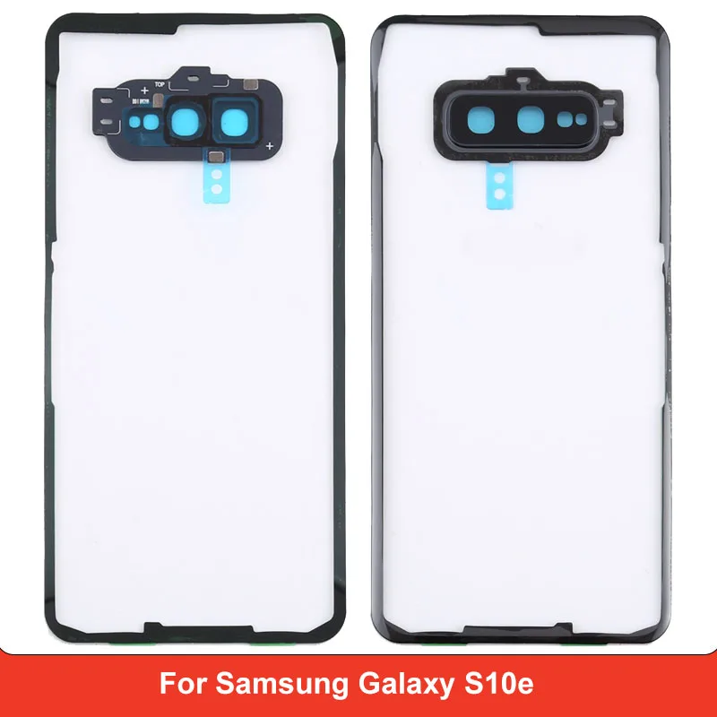 Transparent Battery Back Cover for Samsung Galaxy S10e G970F G970U G970W SM-G9700 back cover Repair Replacement Part