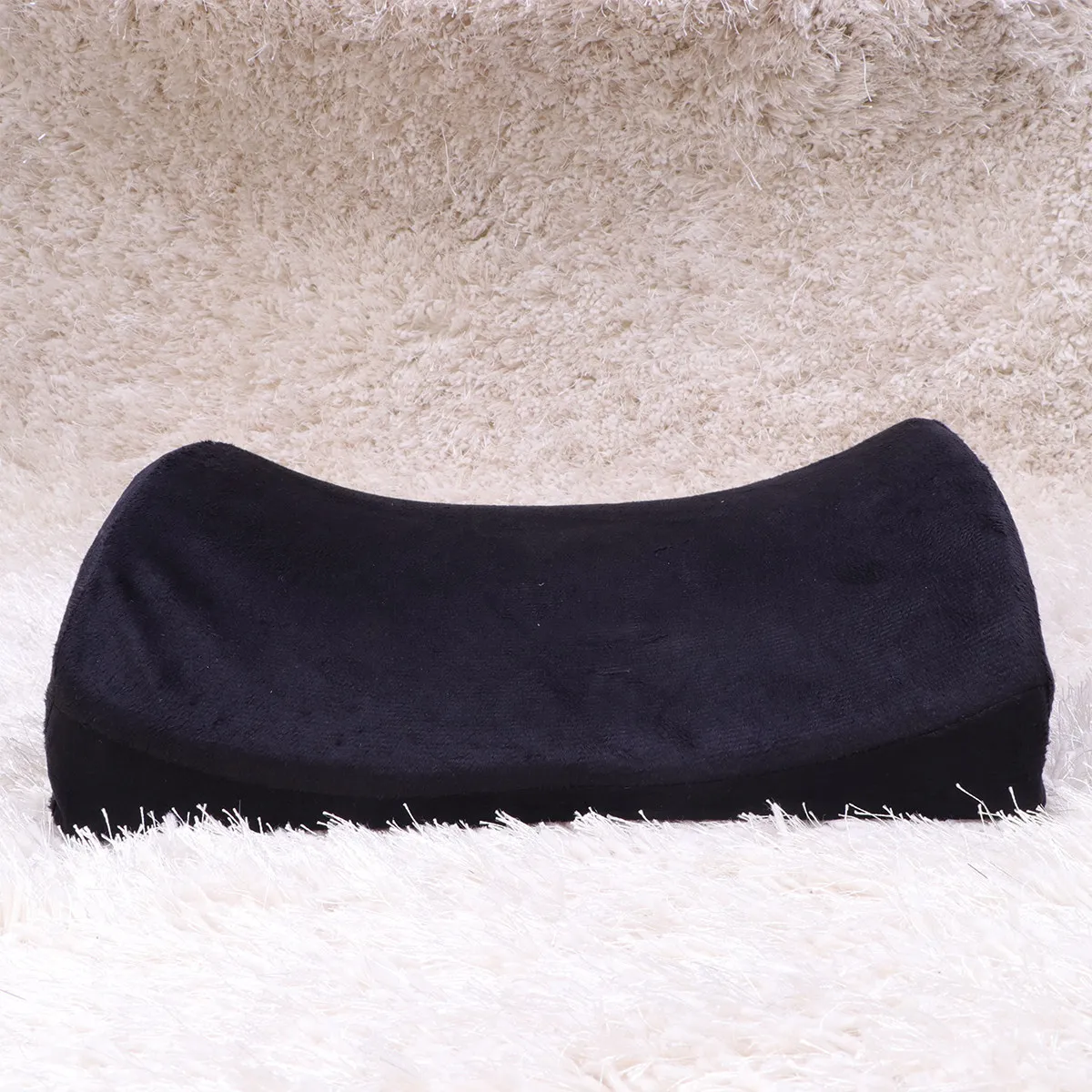Thicken Back Cushion Ergonomic Lumbar Support Pillow Waist Spine Coccyx Protector Office Study Home Black Memory Foam Seat Pad