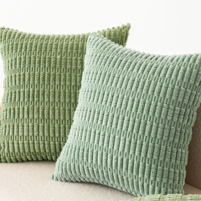 

Inyahome Saga Green Set of 2 30x50cm 45x45cm 50x50cm Pillowcase Corduroy Velvet Nordic Throw Pillow Cushion Cover Cuscini Divano