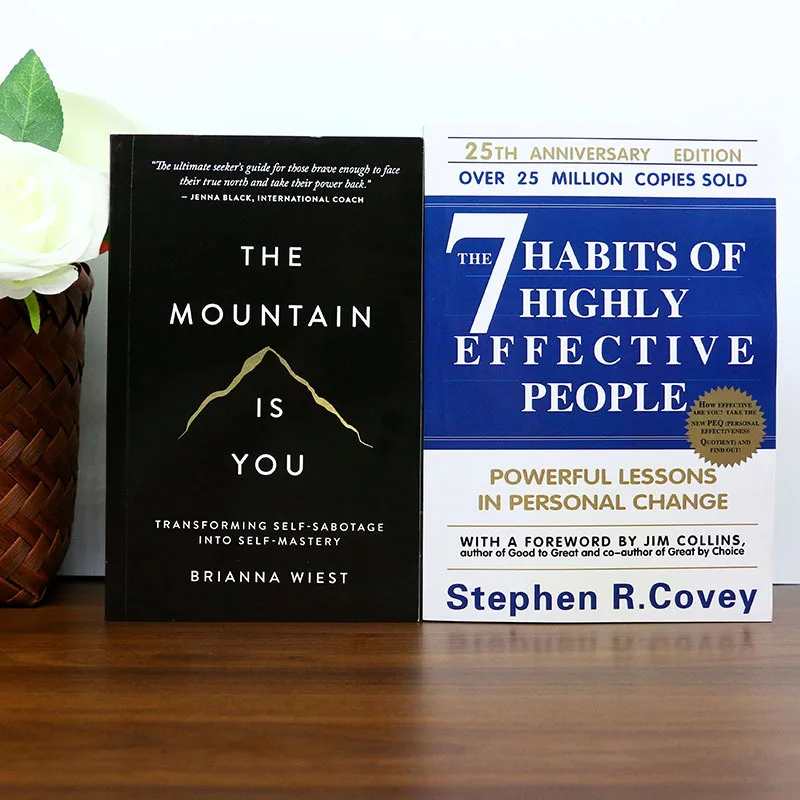

《The Mountain is You》+《The 7 Habits of Highly Effective People》A Dual-Effect Set for Self-Improvers Career Advancers Be a gift