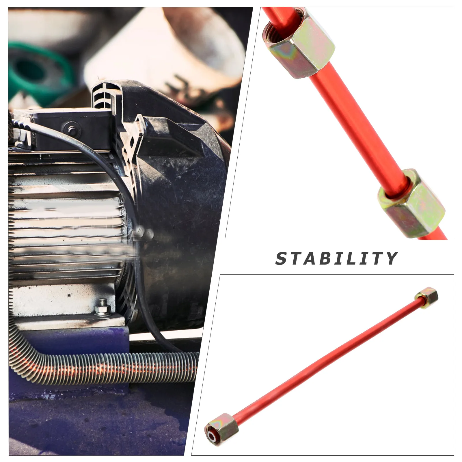 Air Compressor Connecting Pipe Durable Stable Connection Copper Plated Aluminum Compatible Models Exhaust Tube Replacement Parts