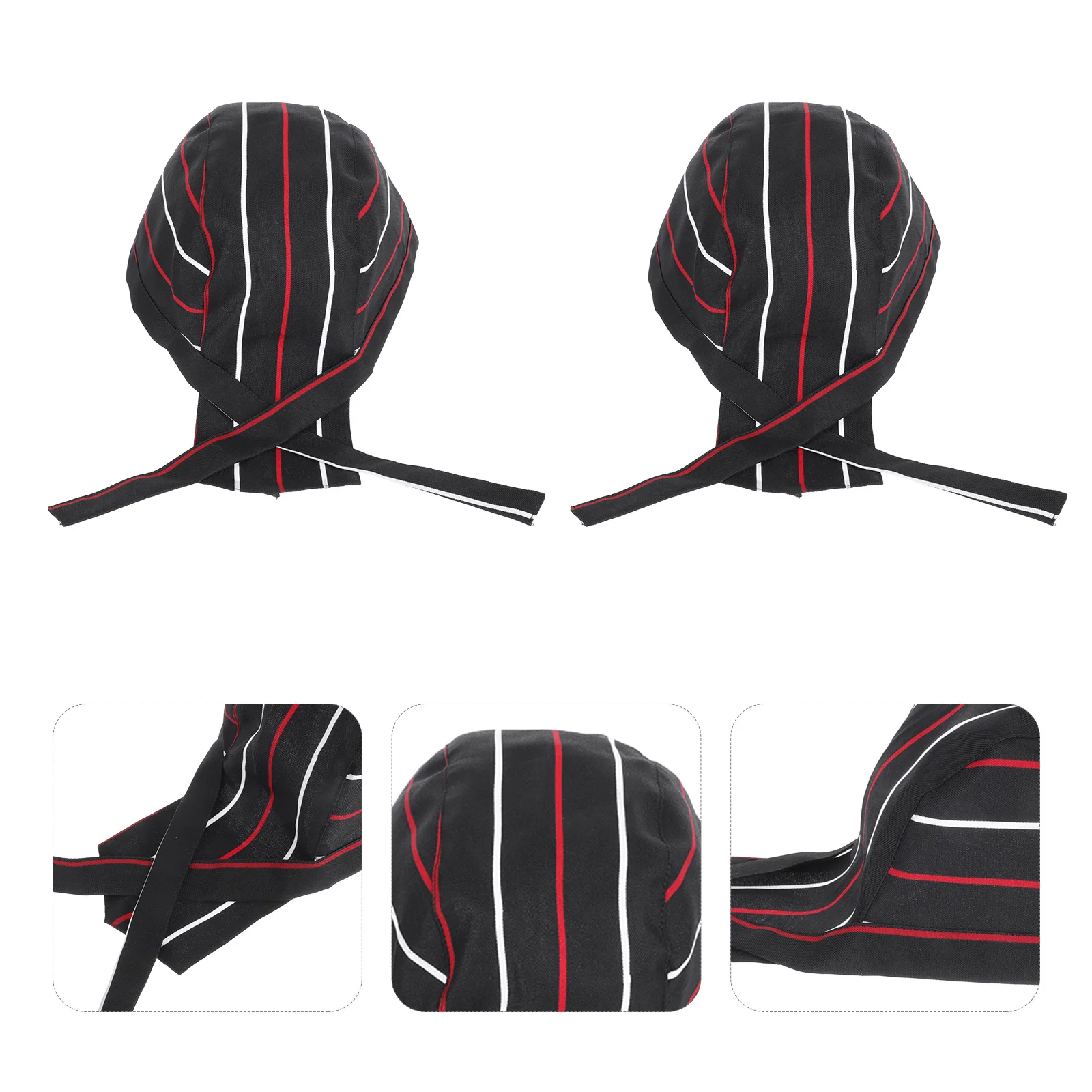 2 Buah Topi Koki Bentuk Topi Bajak Laut Poliester Ramah Lingkungan yang Dapat Disesuaikan untuk Pria Wanita Topi Koki Pakaian Sehari-hari Sekolah Katering