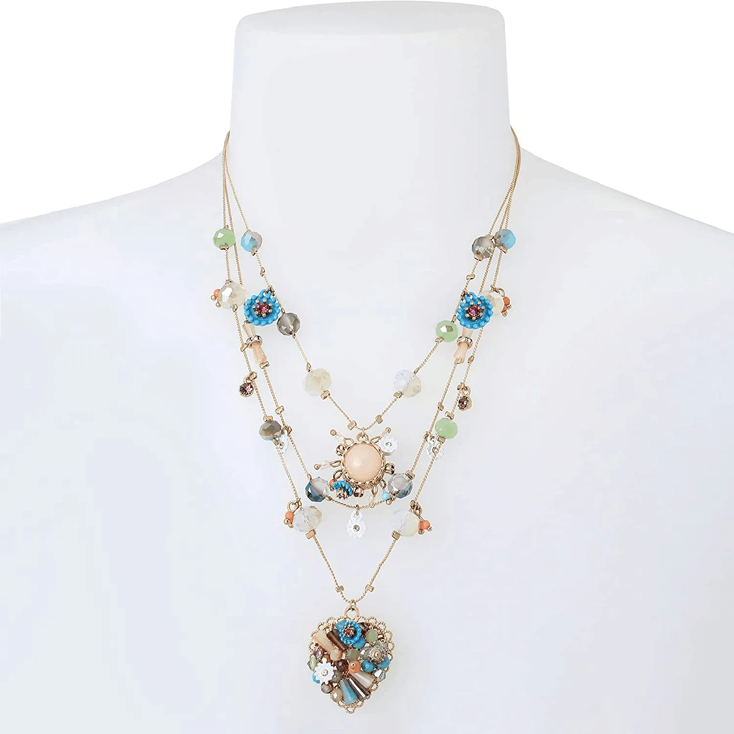 

Bohemian Multi-Layer Handwoven Love Beaded Ladies Necklace