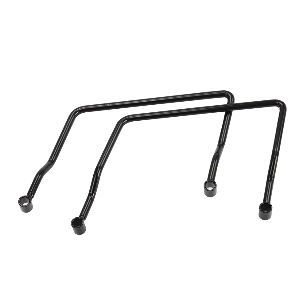 دراجة نارية السرج دعم بار ، أسود ، كروم ، قوس الحرس السكك الحديدية ، العالمي الأمتعة صالح لياماها ، هوندا ، هارلي ، 25 سنتيمتر ، 2 قطعة