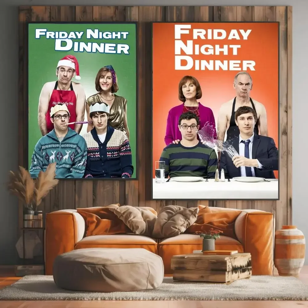 tv series F-Friday Night Dinner-R Painting Calligraphy Elegant Botanical Decor for Living Room Modern Interior Design