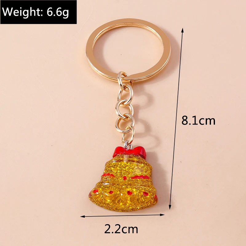 Niedlicher Weihnachts-Schlüsselanhänger mit Weihnachtsmann-, Schneemann- und Rentier-Charms, Schlüsselringe, Festgeschenke für Frauen und Männer, Autoschlüssel, Handtaschen-Schlüsselanhänger, Geschenke – Detail 10