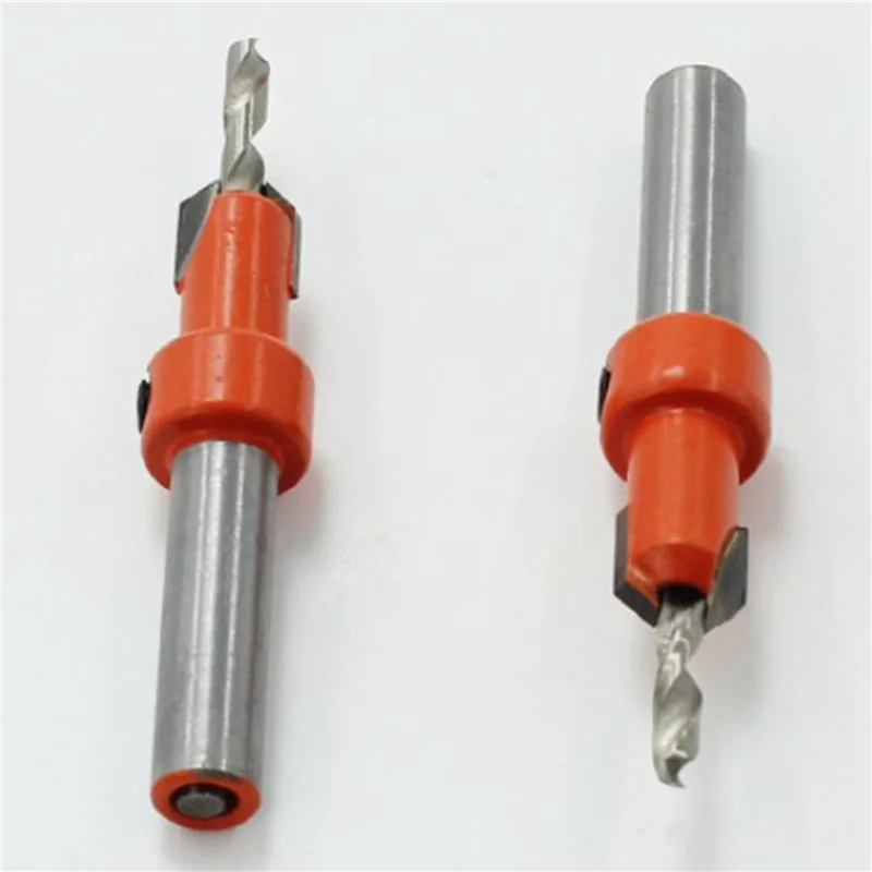 

Flash Trend 10Pcs Wood Hole Drill Bit,8MM Shank Countersink Drill Bit Router Bit,Wood Working Counter Sink Drill Bit Set