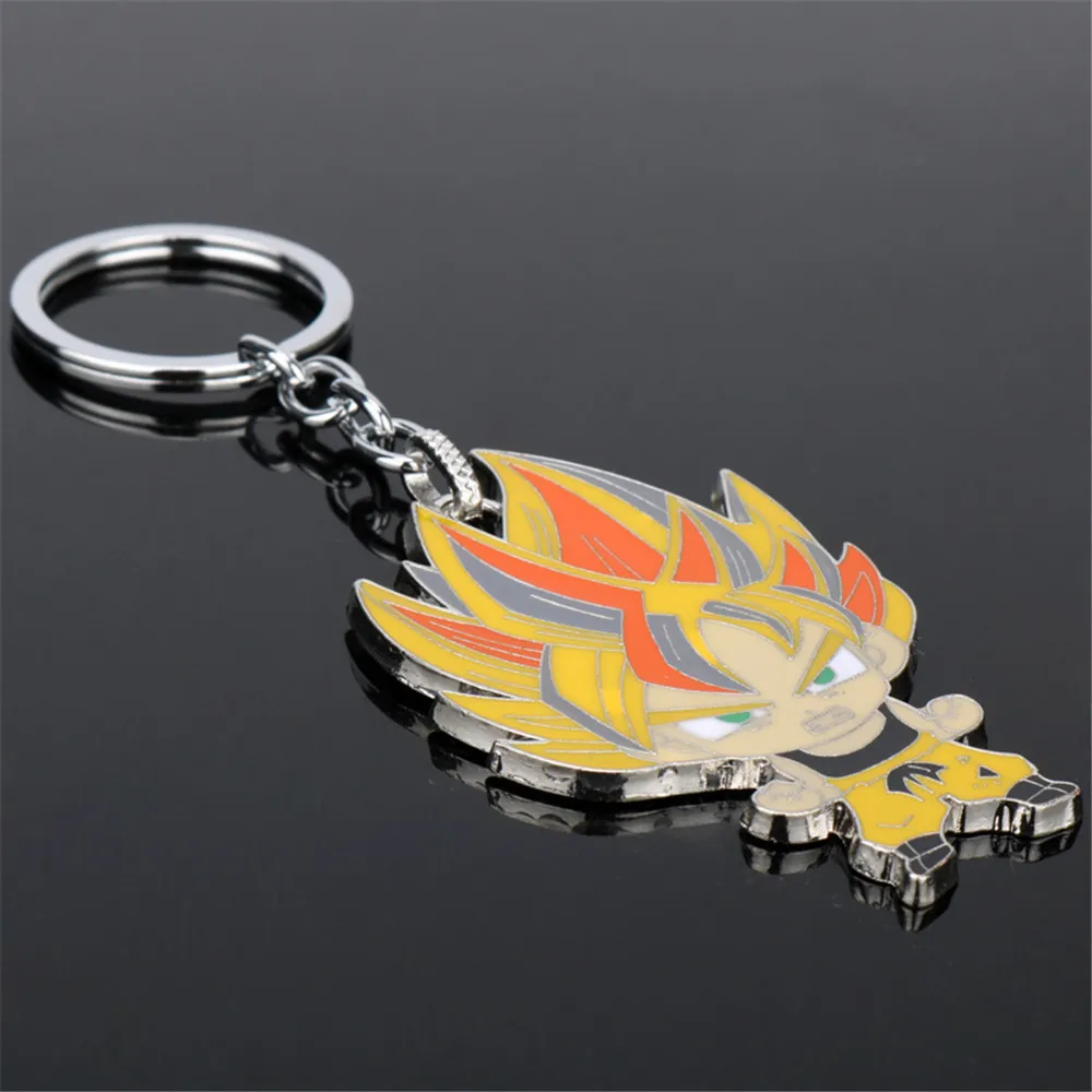 Anime Dragon Ball Z Son Goku Super Saiyan Keychain Figure Model Kids Toys Gift Cosplay Accessories Keychain