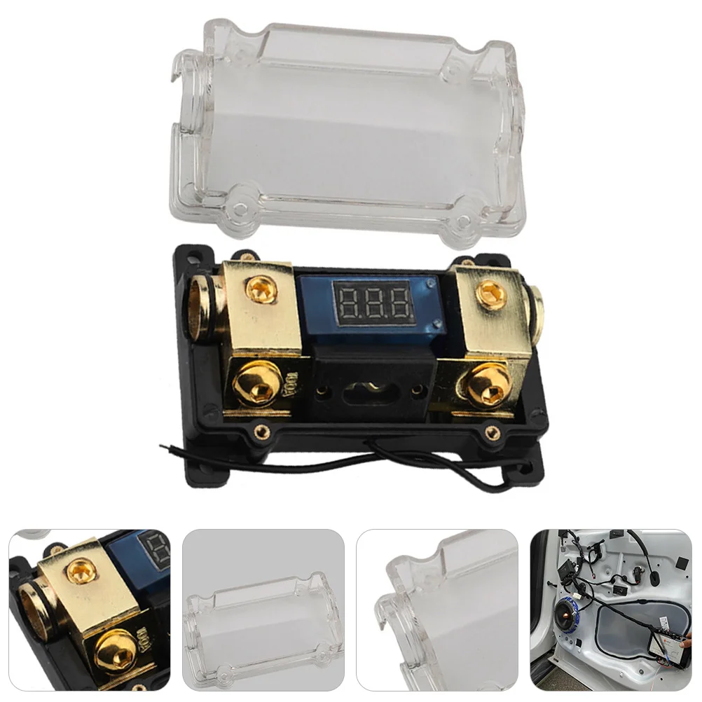 

1Pcs High Performance Car Audio Digital Fuse Holder Auto Audio Amplifier LED Display Vehicle Fuse Car Supplies