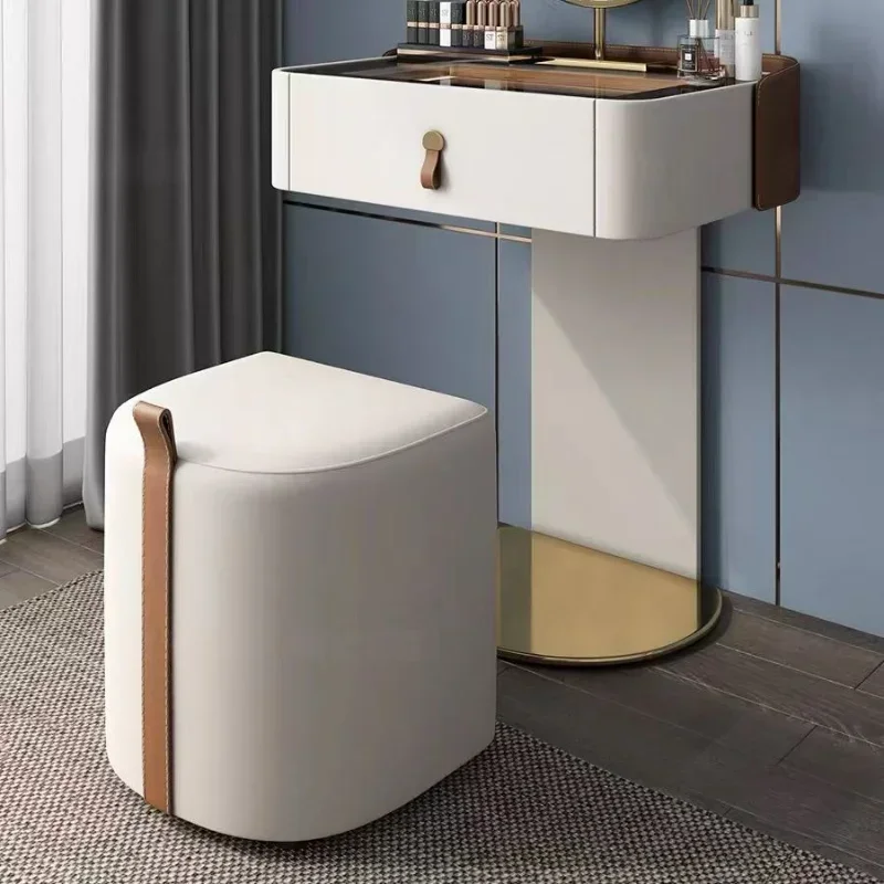 

Makeup Stools Simple Modern Dressing Table Stool Household Shoe Changing Square Stools Bedroom Nordic Chairs Ottomans