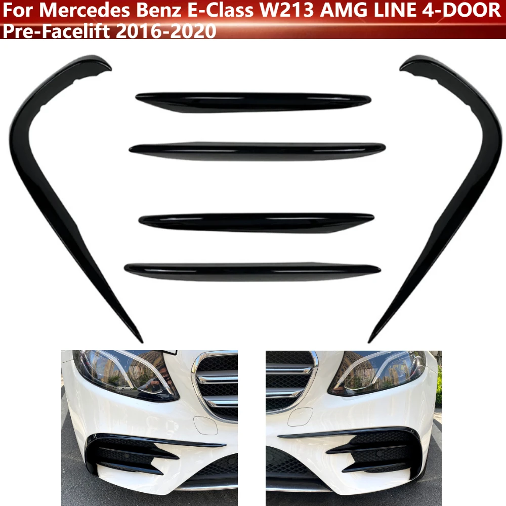 

Накладки на передний бампер, сплиттер, решетку воздухозаборника для Mercedes-Benz E-Class W213 AMG LINE 4-дверный (до рестайлинга) 2016-2020