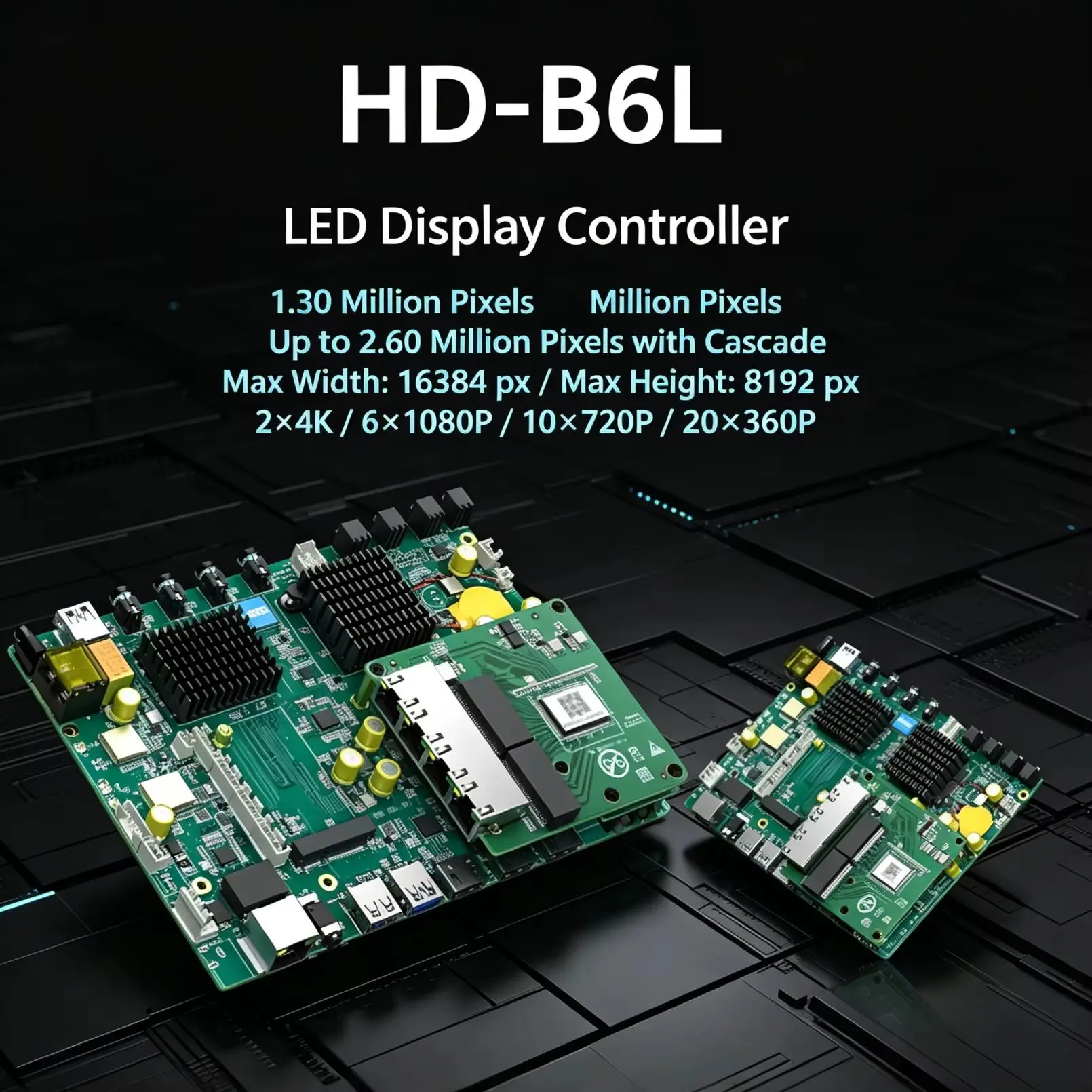 Huidu HD B6L LED Poster Screen Controller 13M Pixels 26M Cascade WiFi HDMI for LED Advertising Splicing Display