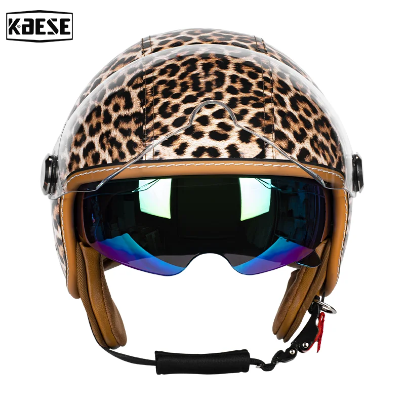 

Urban Commuter Open Face Motorcycle Helmet with Windproof Baffle and Warm Lining for Adult City Riding Convenience Four Seasons