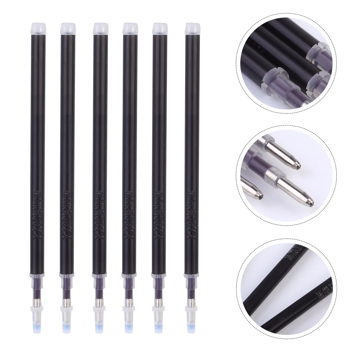 

100Pcs Heat Erasable Fabric Pen Refills for Sewing Dressmaking Tools Black Thick Vanish Easily 70c ' Pen