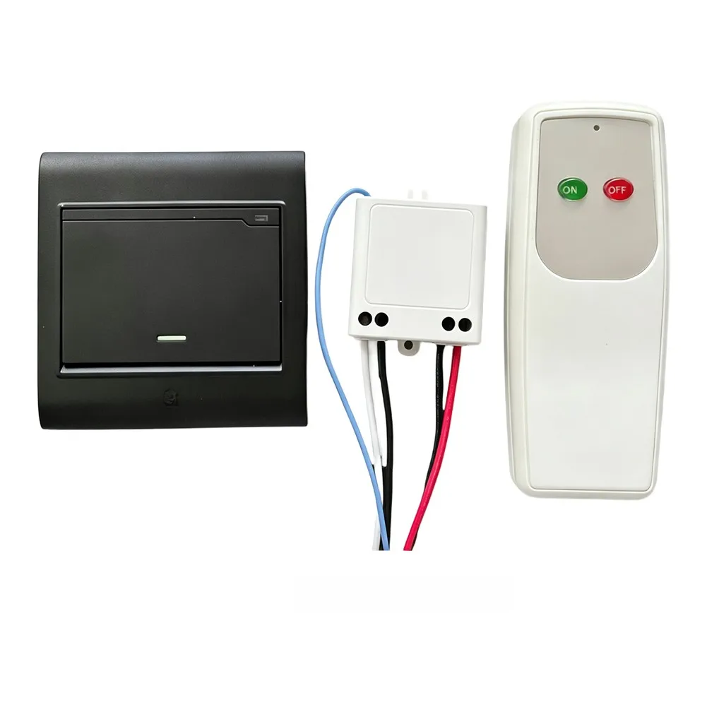 Wireless Remote Control Switch for Lights 1-4 Channel Timer Function 433.92MHz RF Compatible with 800W Incandescent