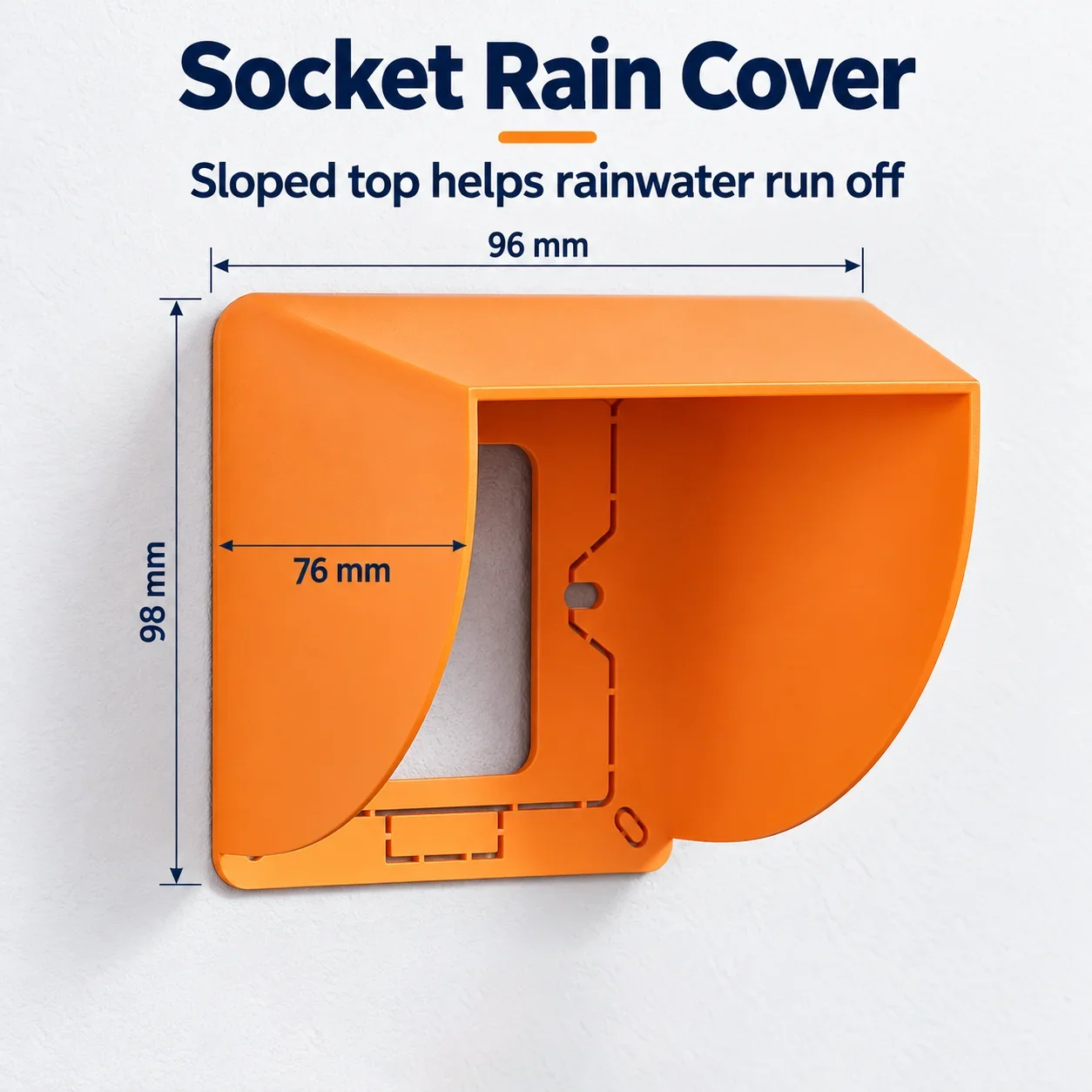 Outdoor Charging Pile Special Waterproof Socket Rain Cover Surface Mounted Carport Electric Vehicle Community Charger