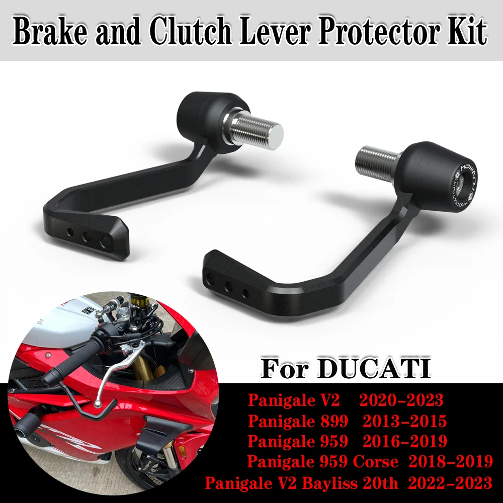 Kit de protection de levier de frein et d'embrayage de moto, DucSauPanigale V2 899, 959, 2013-2023