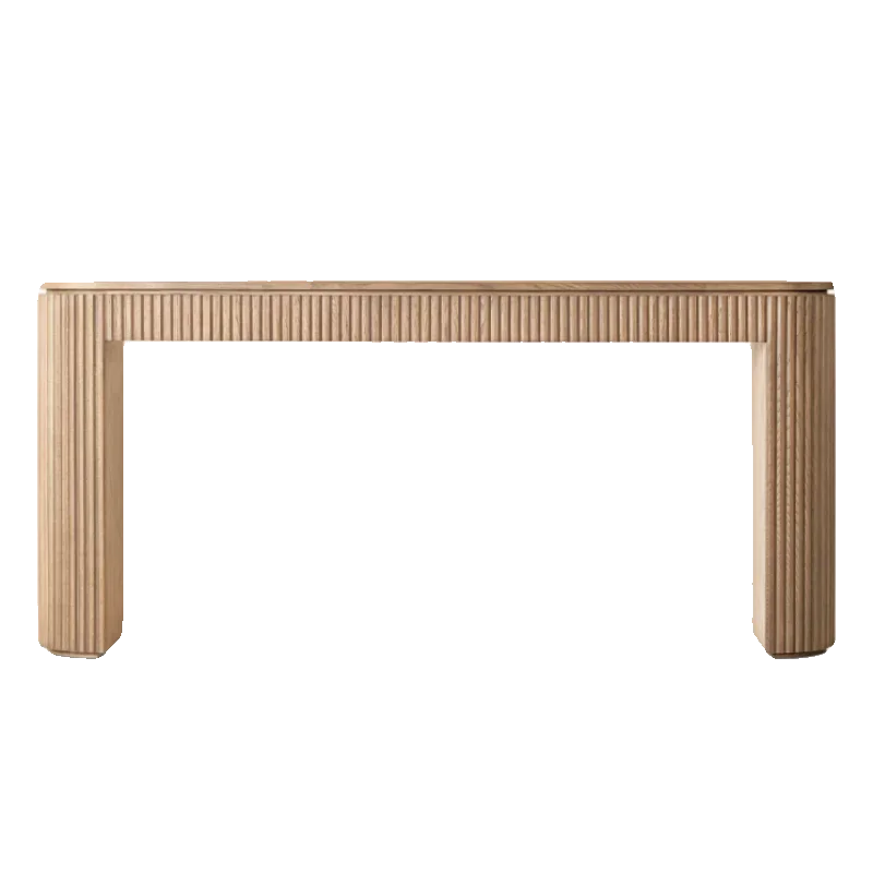 Mesa de porche de madera maciza de roble americano, mesa de almacenamiento sencilla francesa para sala de estar, armario de almacenamiento para vestíbulo, cabina decorativa para cabecera retro