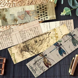 30pcs Vintage Archive Bookmarks Retro Reading Pages Book Marking Cards Students Decorate Page Marking With Creative Gifts