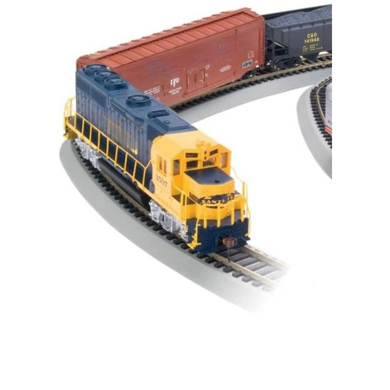 Digital Commander Equipped Ready To Run Electric Train Set Includes Plug Door Box Car Open Quad Hopper Car and Wide-Vision