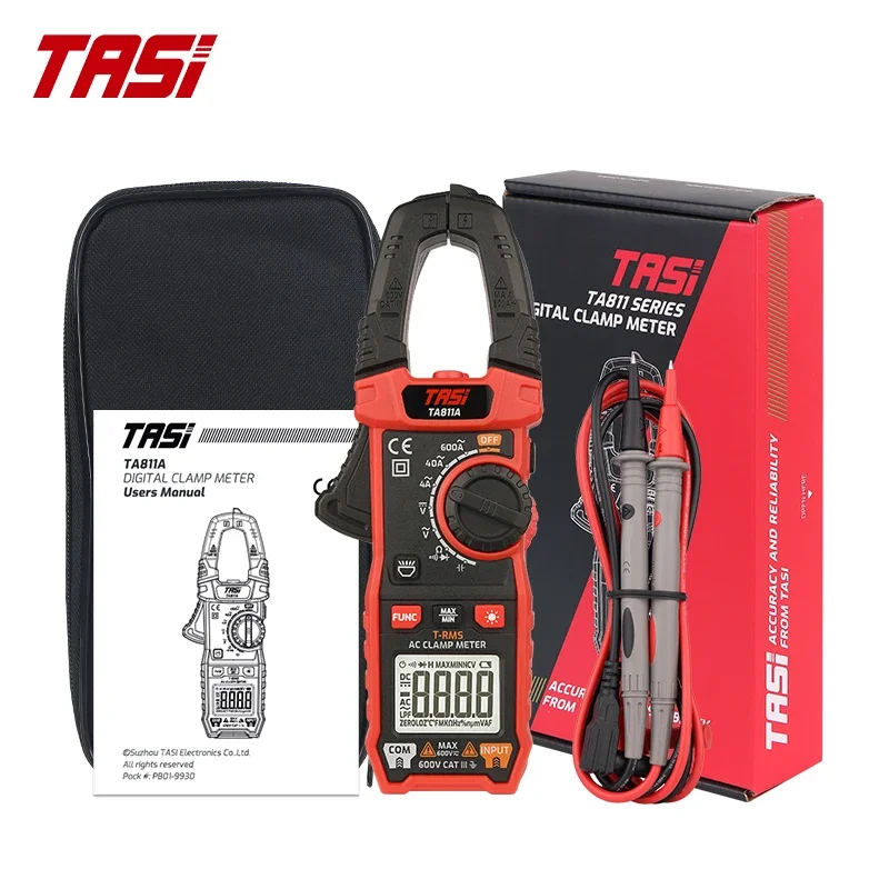 TASI TA811A TA811B TA811C Digital Clamp Meter Multimeter AC/DC Current High Precision Ammeter Capacitance True RMS NCV Tester