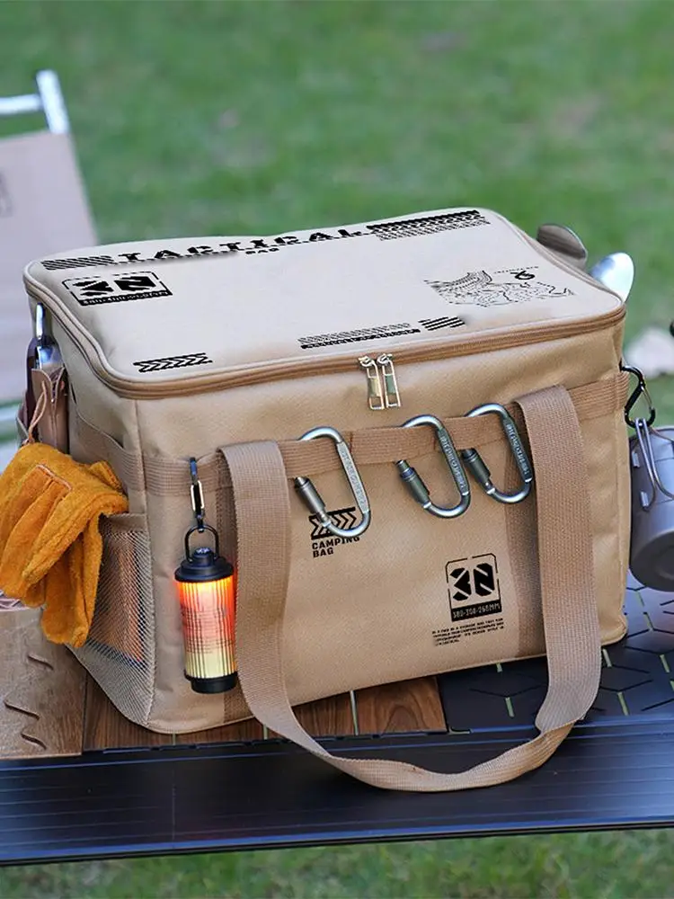 

Camping Bags for Organizing Utility Tote Bag Camping Organizer 30L Ergonomic Handle Design Folding Duffel Waterproof for Drinks