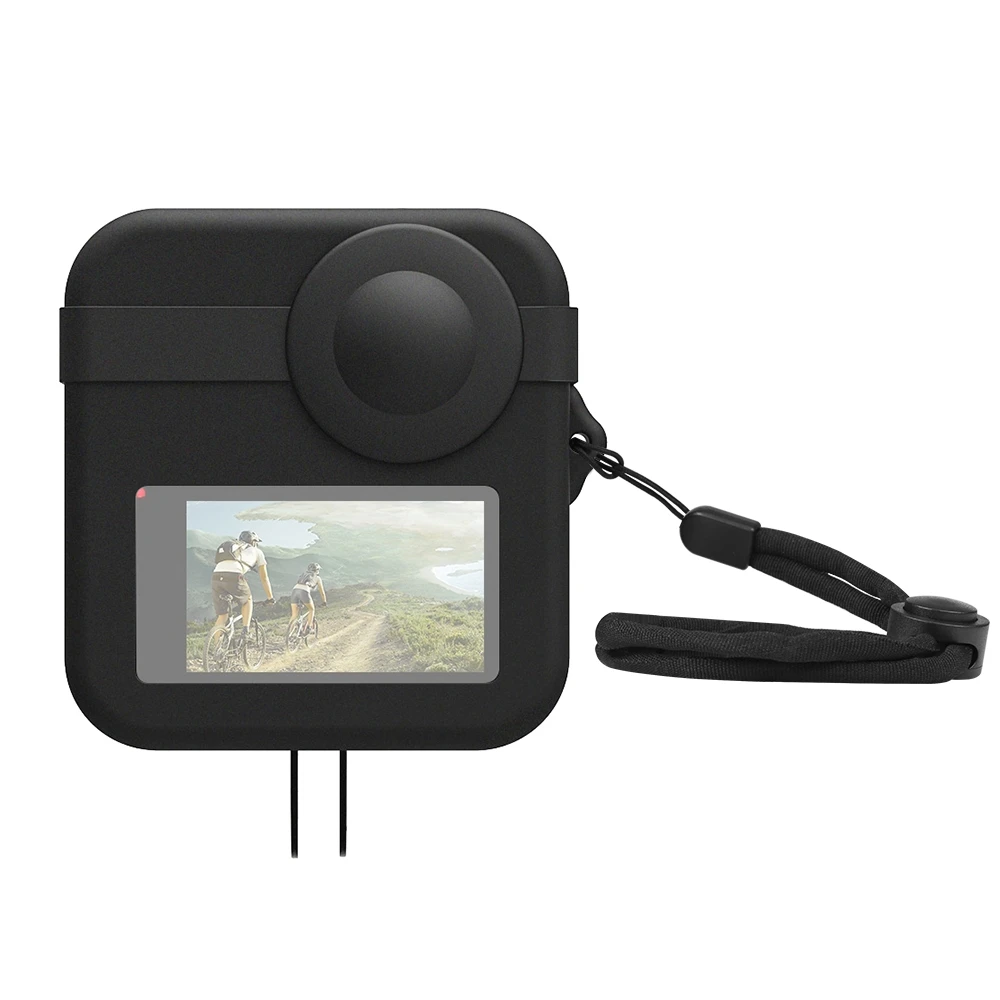 PULUZ for GoPro Max Dual Lens Caps Case + Body Silicone Protective Case Cover Shell Cap