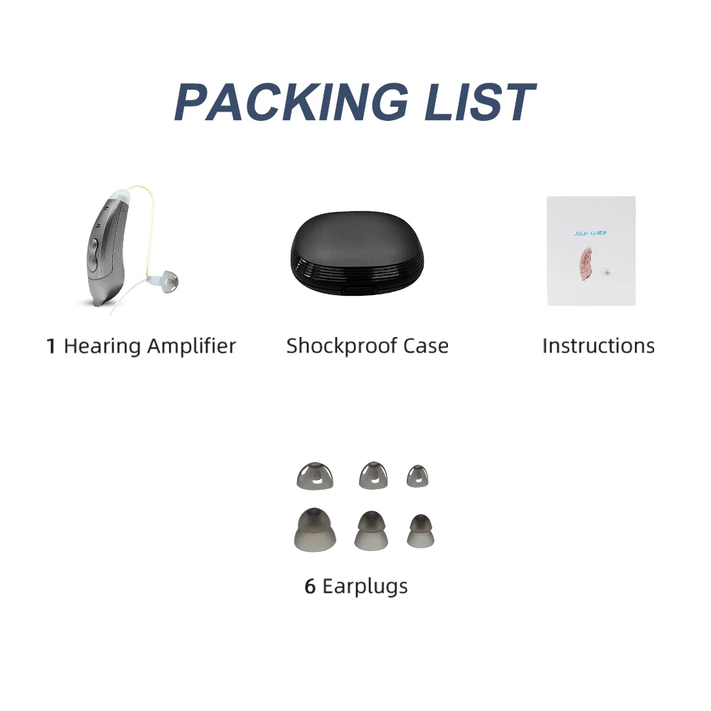Hearing Aids Mini Audifonos BTE 10 Channel Phone APP Touch Control Program Fitting Deafness SF101 Sound Amplifier