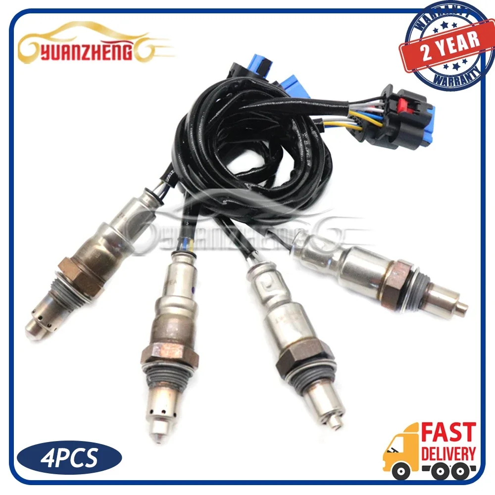 

4PCS Upstream+Downstream Air Fuel Ratio Lambda O2 Oxygen Sensor JL3A-9G444-AC JL3Z-9F472-B Fits For 2018-2020 Ford F-150 5.0L