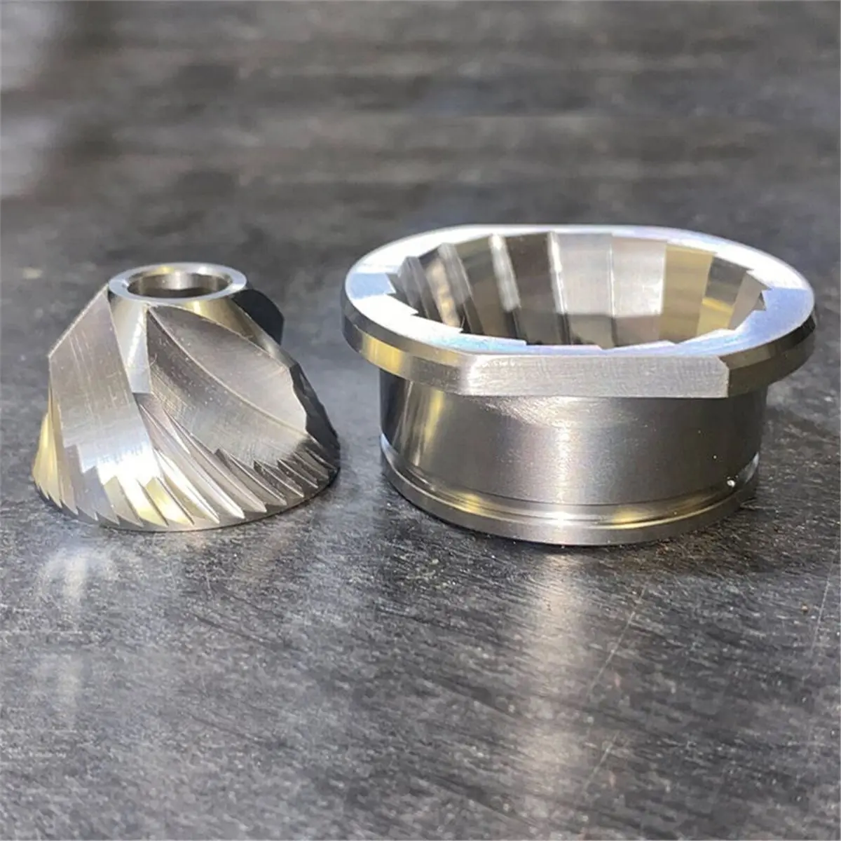 ABSF vervangende roestvrijstalen conische slijpset, 48 mm reserveonderdelen voor Saeco Magic / Royal/ Strato en andere
