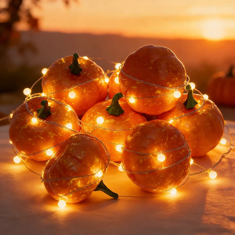 6/12pcs 5.5cm Mini Artificial Pumpkins - Realistic Fake Pumpkin Photo Props Decor Flat Lay Styling & Autumn Photography