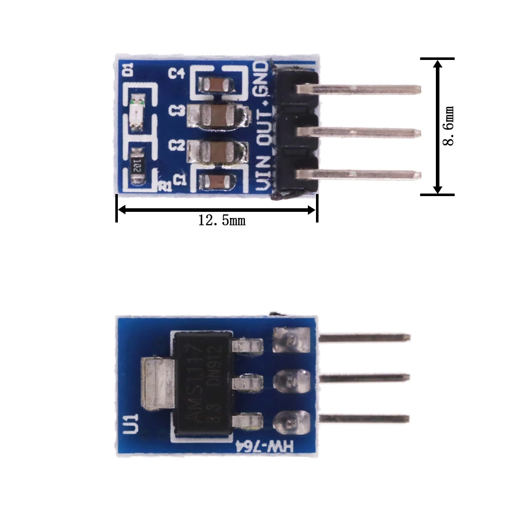 MINI 1117 5V to 3.3V For DC-DC Step-Down Supply Buck Module LDO 800MA AMS1117-3.3V/5.0v