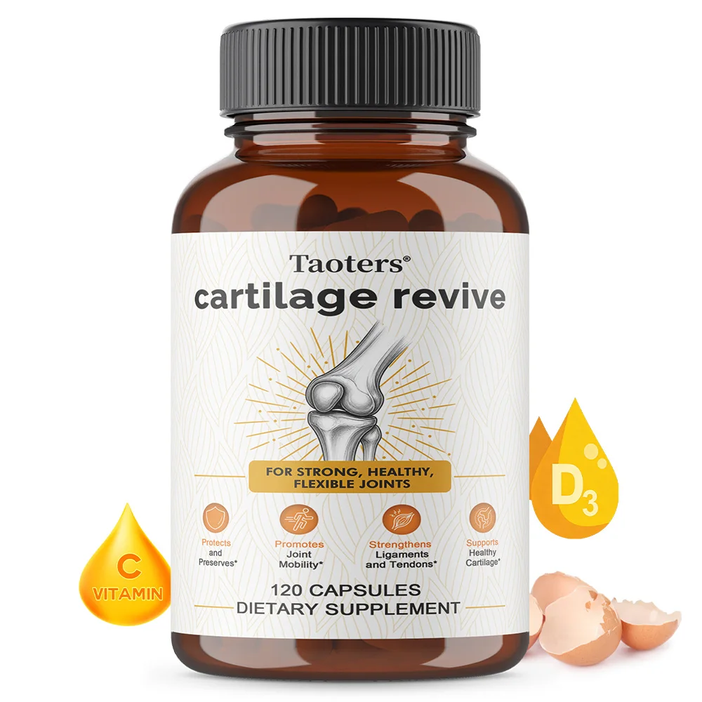 Joint cartilage supplement containing glucosamine and type II collagen complex to enhance joint flexibility