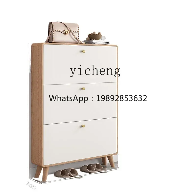 TQH ultra-thin shoe cabinet, simple and modern entrance staircase tipping bucket corridor entrance cabinet