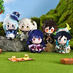 Anime Game Genshin Impact Cosplay Finger Puppets Wriothesley Kawaii Attendent Cotton Doll Kids Plushies Mini Toy Figures Gifts