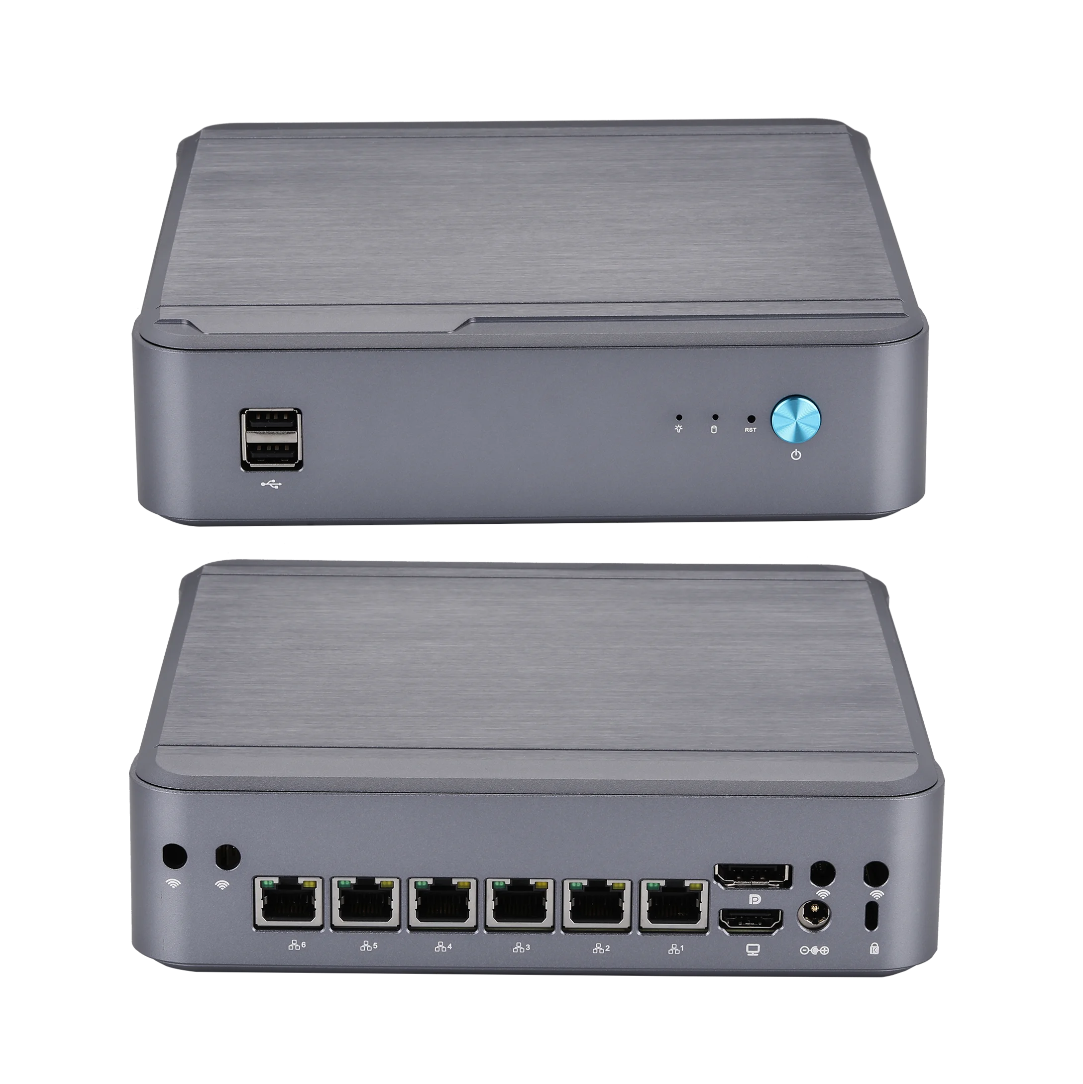 Qotom Industial Mini Pc Met Core I3 I5 I7,6 Lan I225 2.5Gb Pfsense Gateway Firewall Router