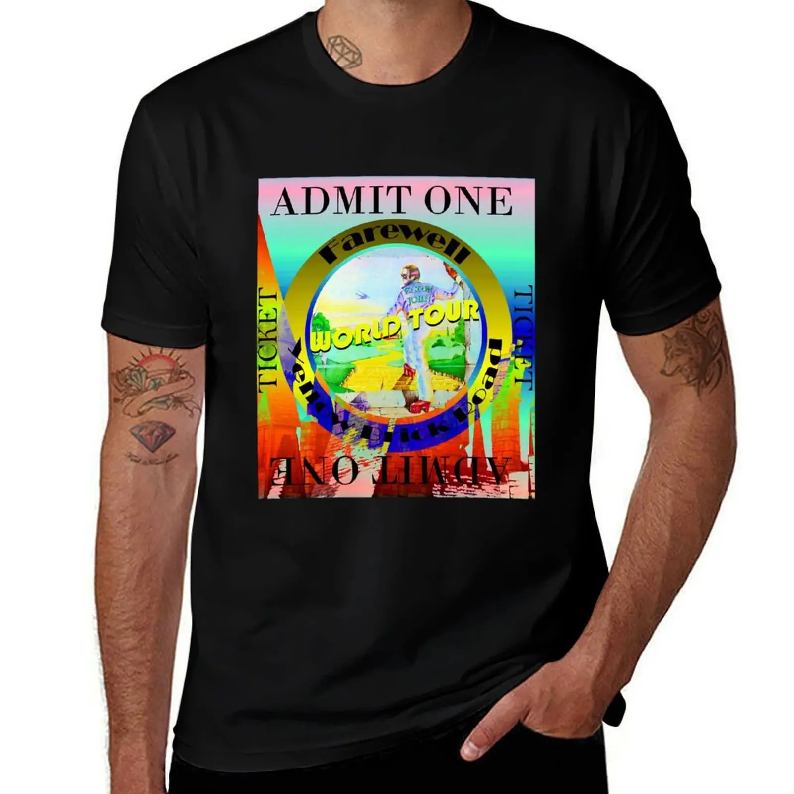 

Farwell Yellow Brick Road World Tour T shirt design A T-Shirt Personalized t-shirt korean fashion plus size tops t shirt men