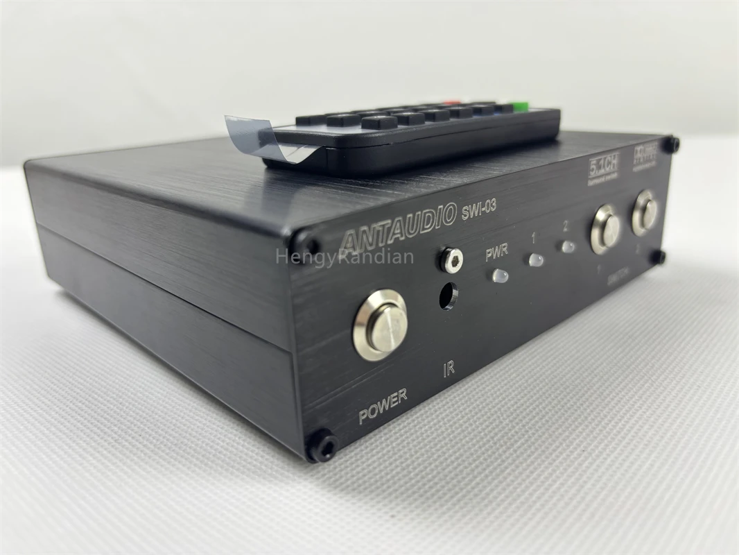 Excellent  5.1 Channel Audio Switcher 2 Input 1 Output Audio Input Selector 5.1CH Audio Switcher With Remote Control