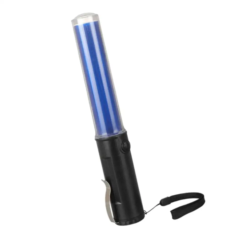 LED Flashlight Traffic Baton Modes Mini Fluorescent Sticks