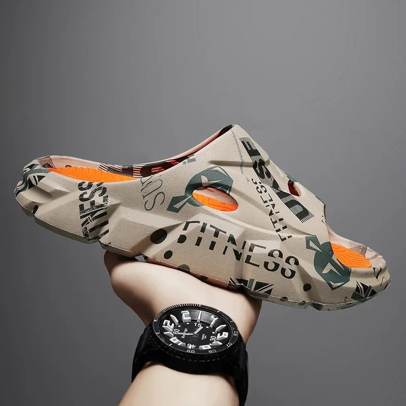 Slippers met dikke zolen voor heren Dames Zachte sandalen Zomer Outdoor Indoor Paar Cool Camouflage Strandschoenen Antislip slippers