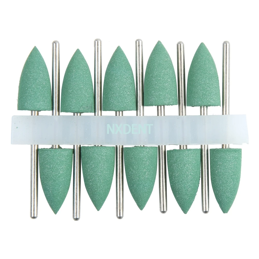 

2.35mm Dental Silicone Rubber Polishers Burs Teeth Whitening Green Plishing Drill Dental Polishing Nail Drill Bit tool