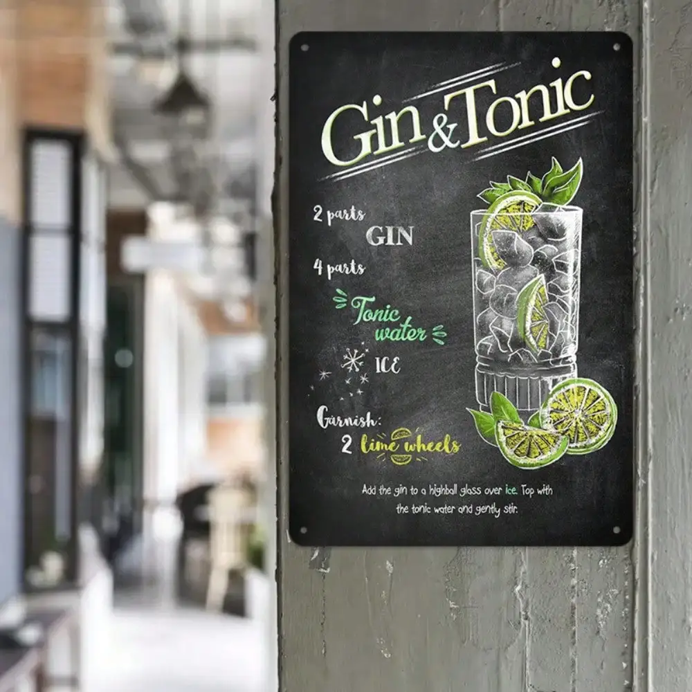 1PC Tin Sign - Vint… - image