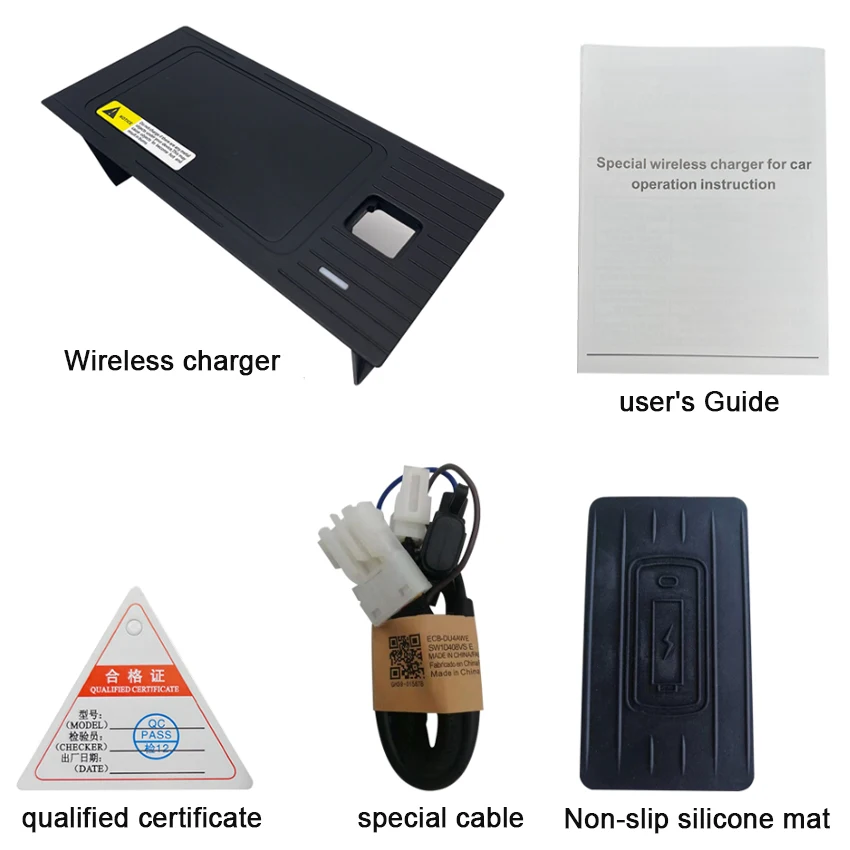 차량용 QI 무선 충전기 충전 플레이트, BMW 7 시리즈 F01 F02 2016 2017 2018 2019 적합, 휴대폰 거치대 액세서리, 15W