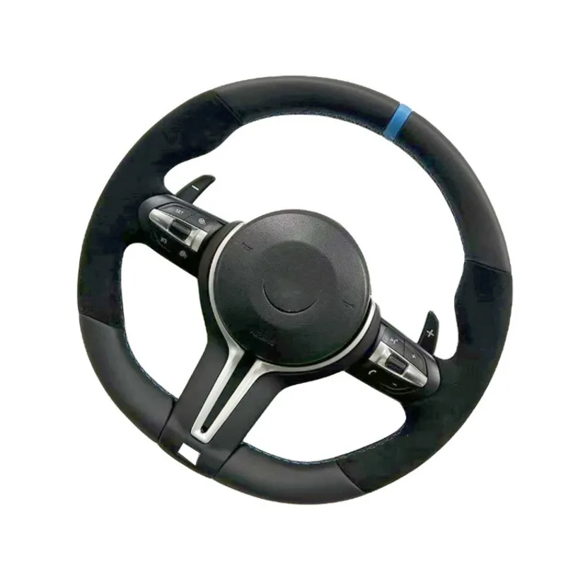 Factory direct supply for BMW F series upgraded sports steering wheel assembly, flip fur, blue label return