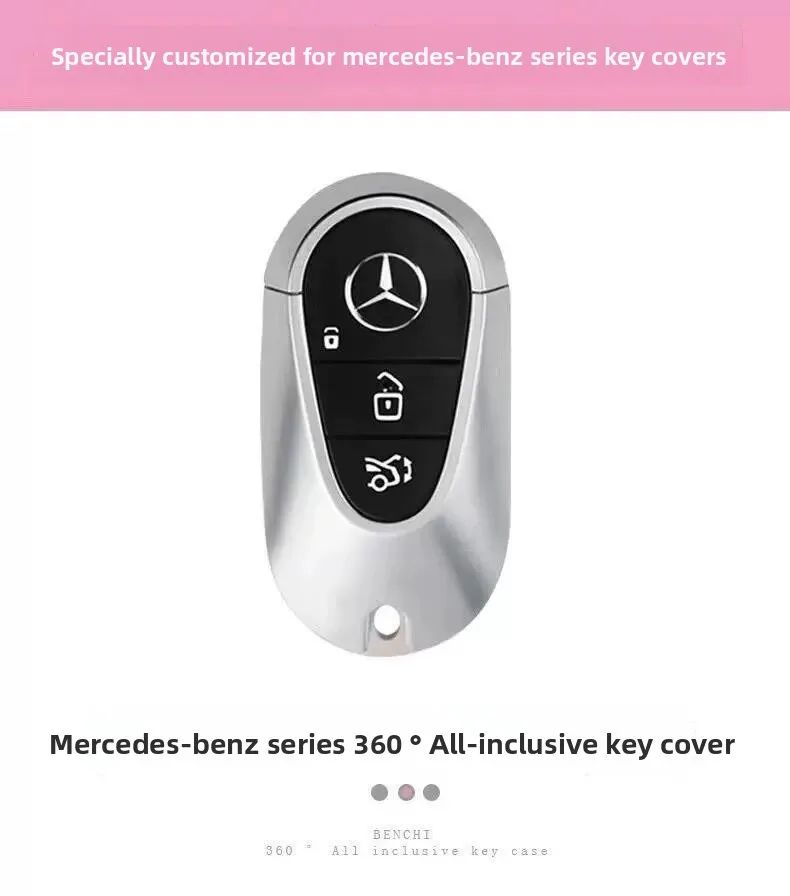 New TPU Car Smart Key Case Cover Shell Fob Holder For Mercedes Benz C E S Class GLC W206 W223 W214 E300 C260 C300 S450 S500 S400 6