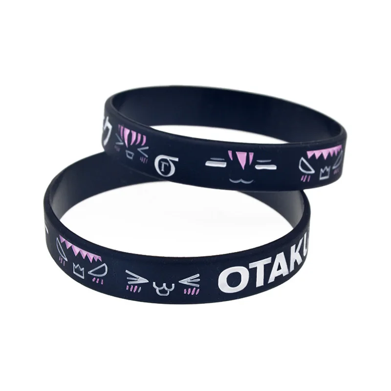 50 Stück Anime-Geschenk-Armbänder aus Silikonkautschuk, OTAKU-Armband für Männer, Frauen und Jugendliche, Partygeschenke – Detail 3