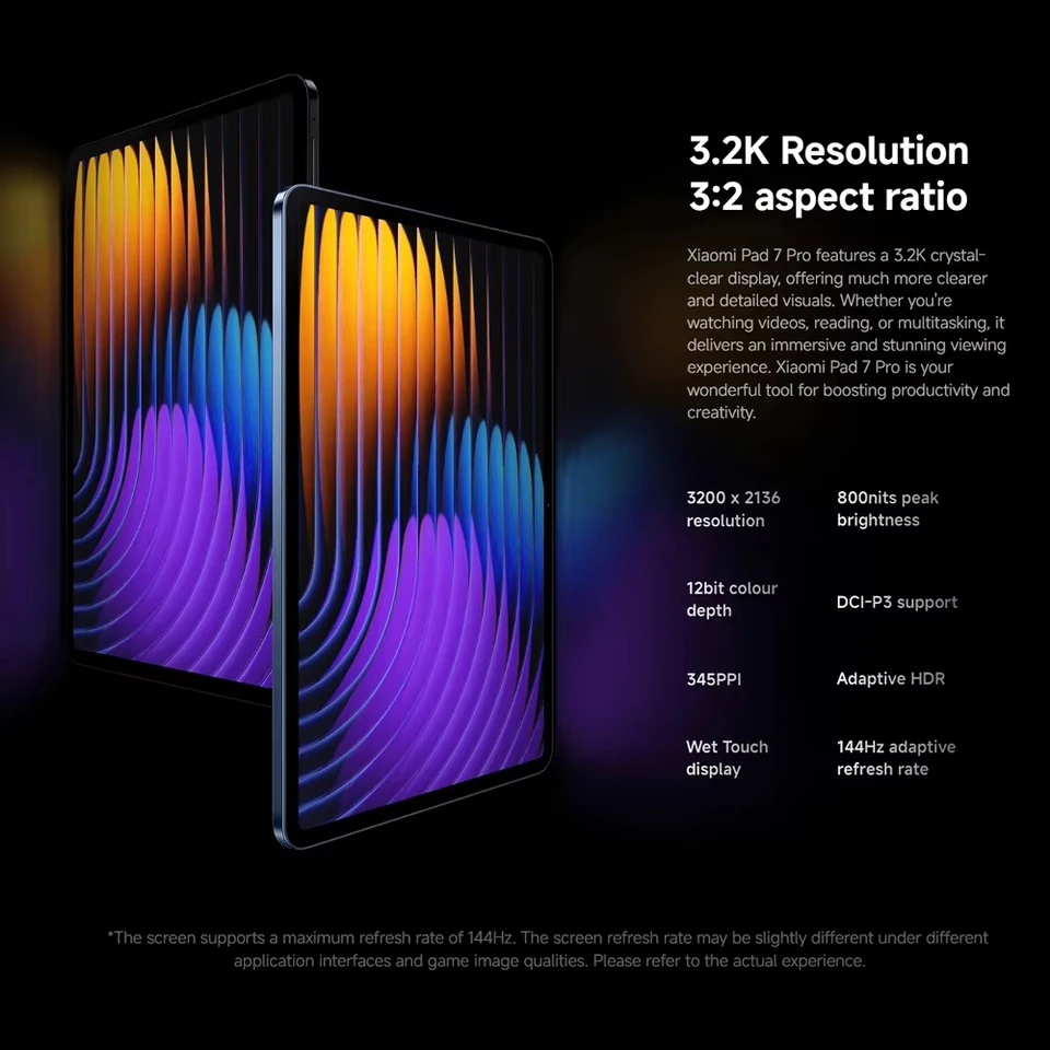 Global Version Xiaomi Pad 7 Pro 128GB 256GB 512GB Snapdragon 8s