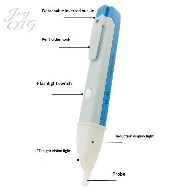 Non Contact Induction Test Pencil 90 1000V AC Voltage Detector Tester Pen For Electrical Wall Socket Power Outlet LED