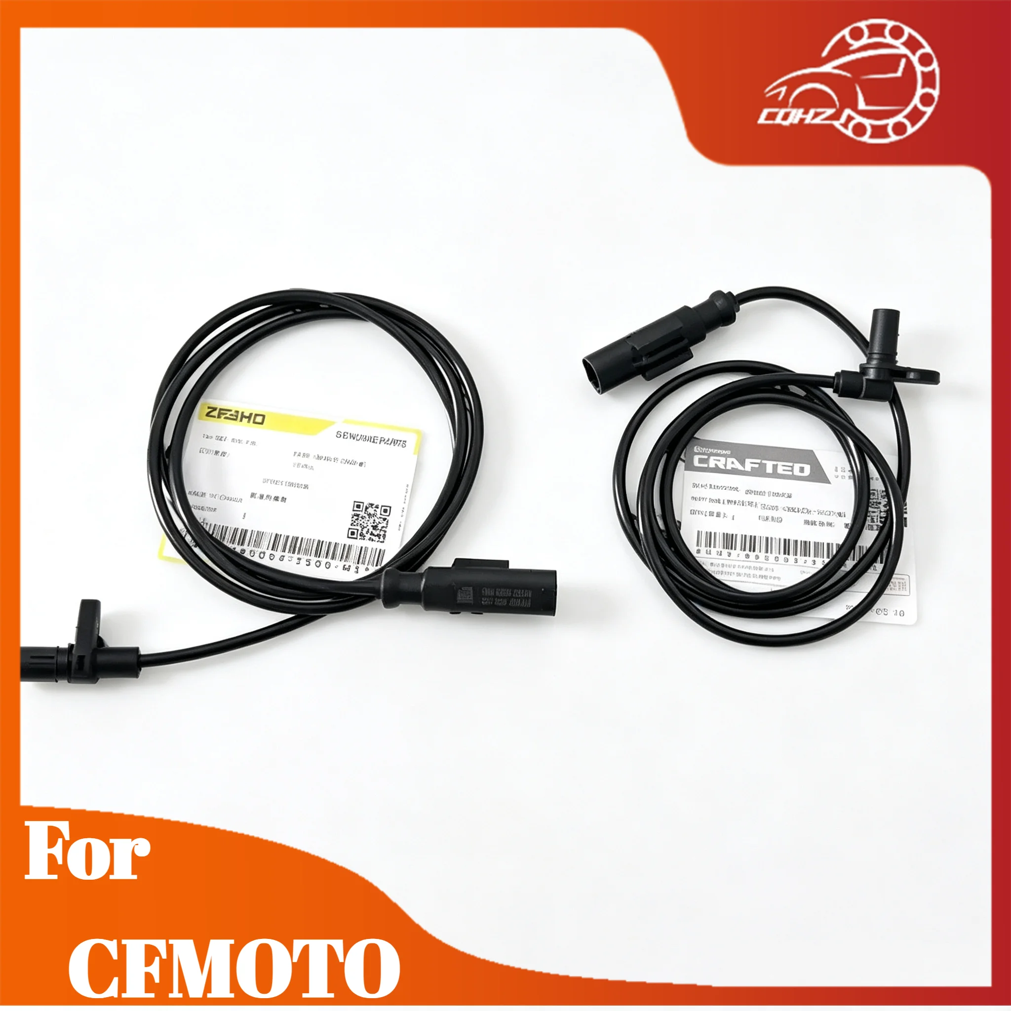 CQHZJ Motorcycle Front Rear Wheel Speed Sensor ABS For CFMOTO 675SR NK675 Motocross Sensor Wire